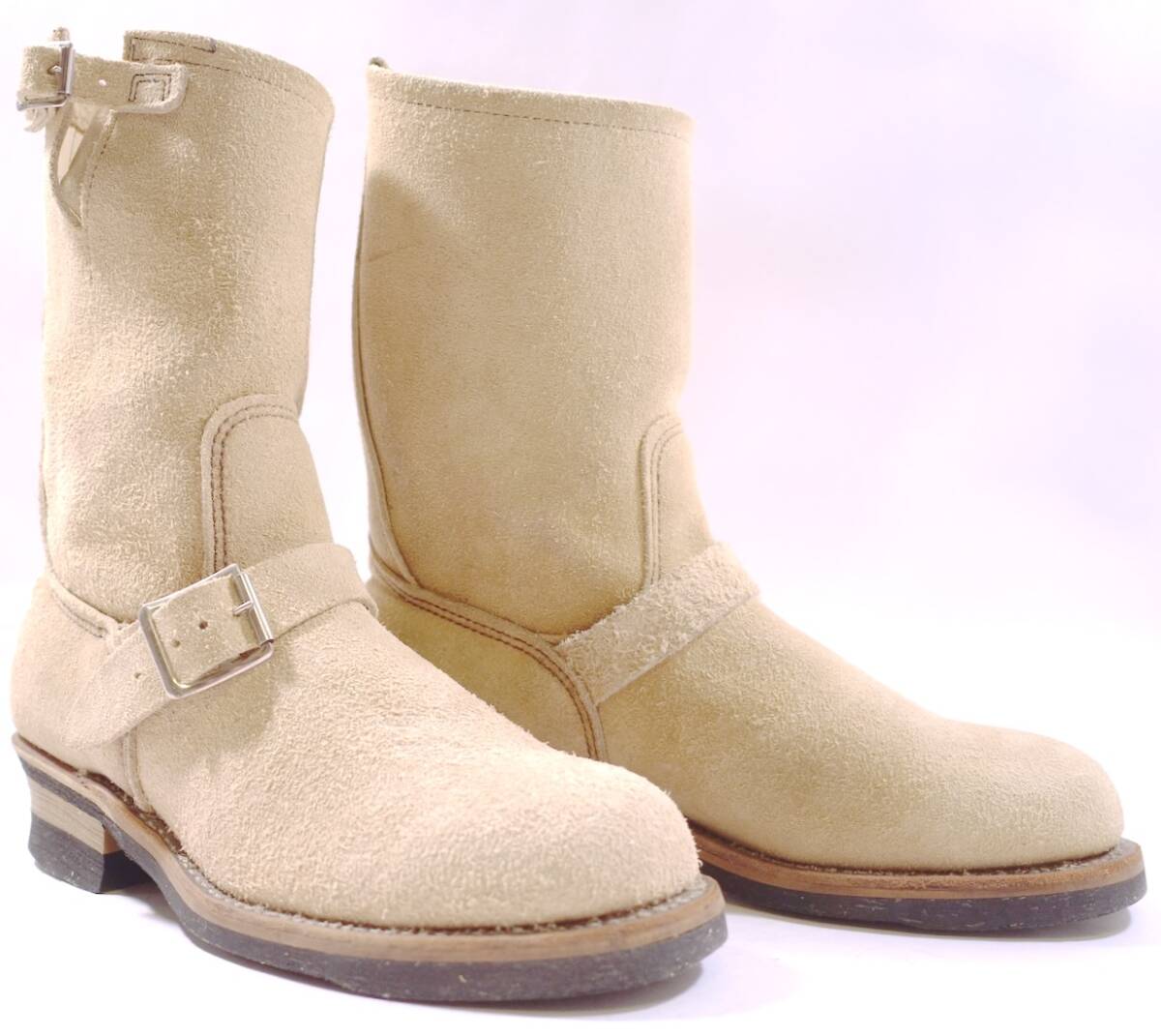 超希少 REDWING PT91低ベルト/90年代オリジナル 生産終了 8268 エンジニアブーツ 8.5D 毛足の長い極上スエード/汚れほぼ無しの極美品 9269