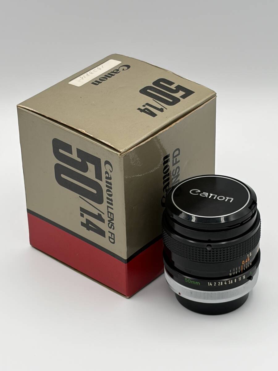 CANON レンズ　FD 50mm 1:1.4 S.S.C. 箱付き 中古品