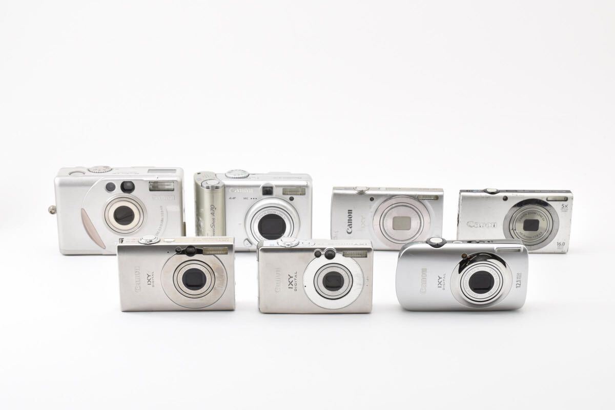 Canon IXY DIGITAL 25 IS 50 510 IS 200 Powershot A2200 A70 S10 コンパクトデジタルカメラ コンデジ キャノン まとめ売り セット