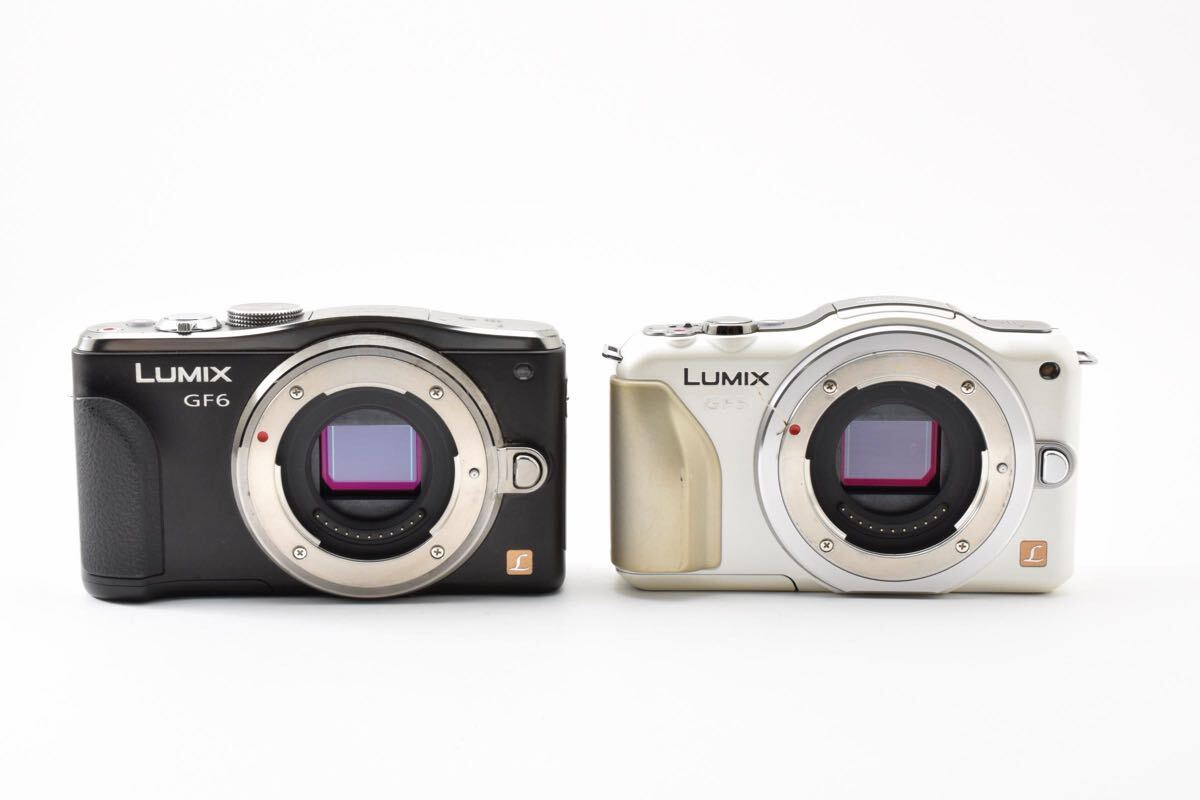 LUMIX Panasonic DMC-GF5 DMC-GF6 ミラーレス一眼カメラ パナソニック ボディ ミラーレス一眼 まとめ売り セット 2点