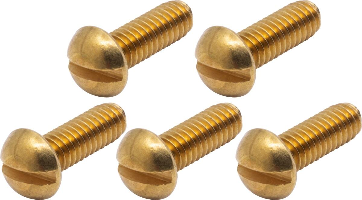 ビス Screw - 8-32 x 1/2'', Phillips, Round Head, Machine, Brass (5) [送料170円から 同梱可]