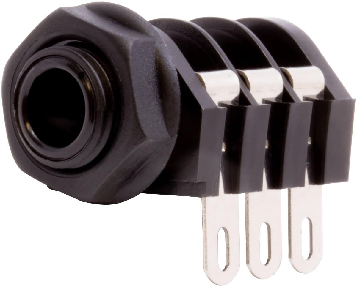 ジャック 1/4 Jack - Cliff, Solder Lug, Non-Switched, Plastic Nut, Stereo [送料170円から 同梱可]