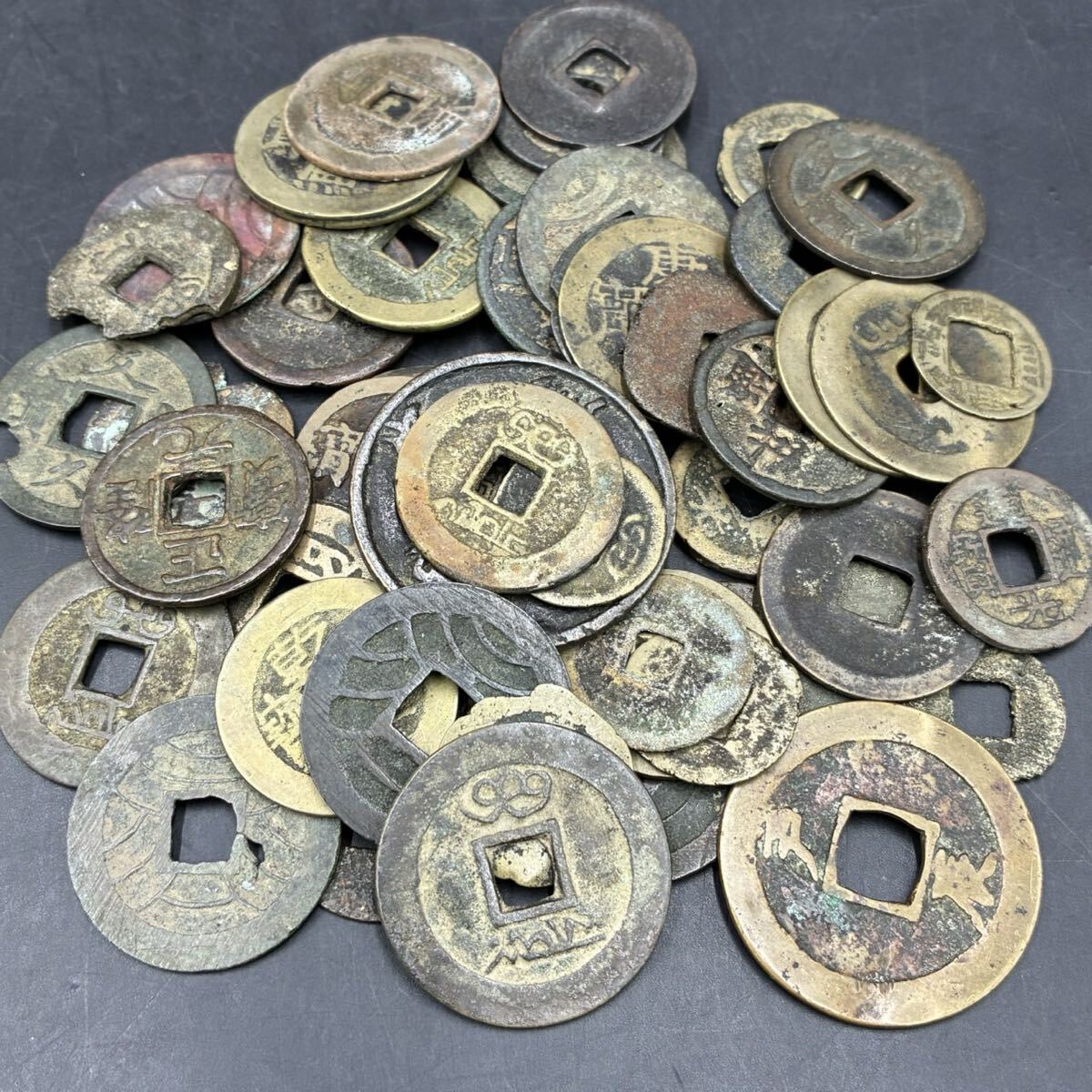 1円スタート 日本古銭 まとめ 総重量約192.8g 渡米銭 貨幣 古銭 コイン メダル コレクション UI0824く