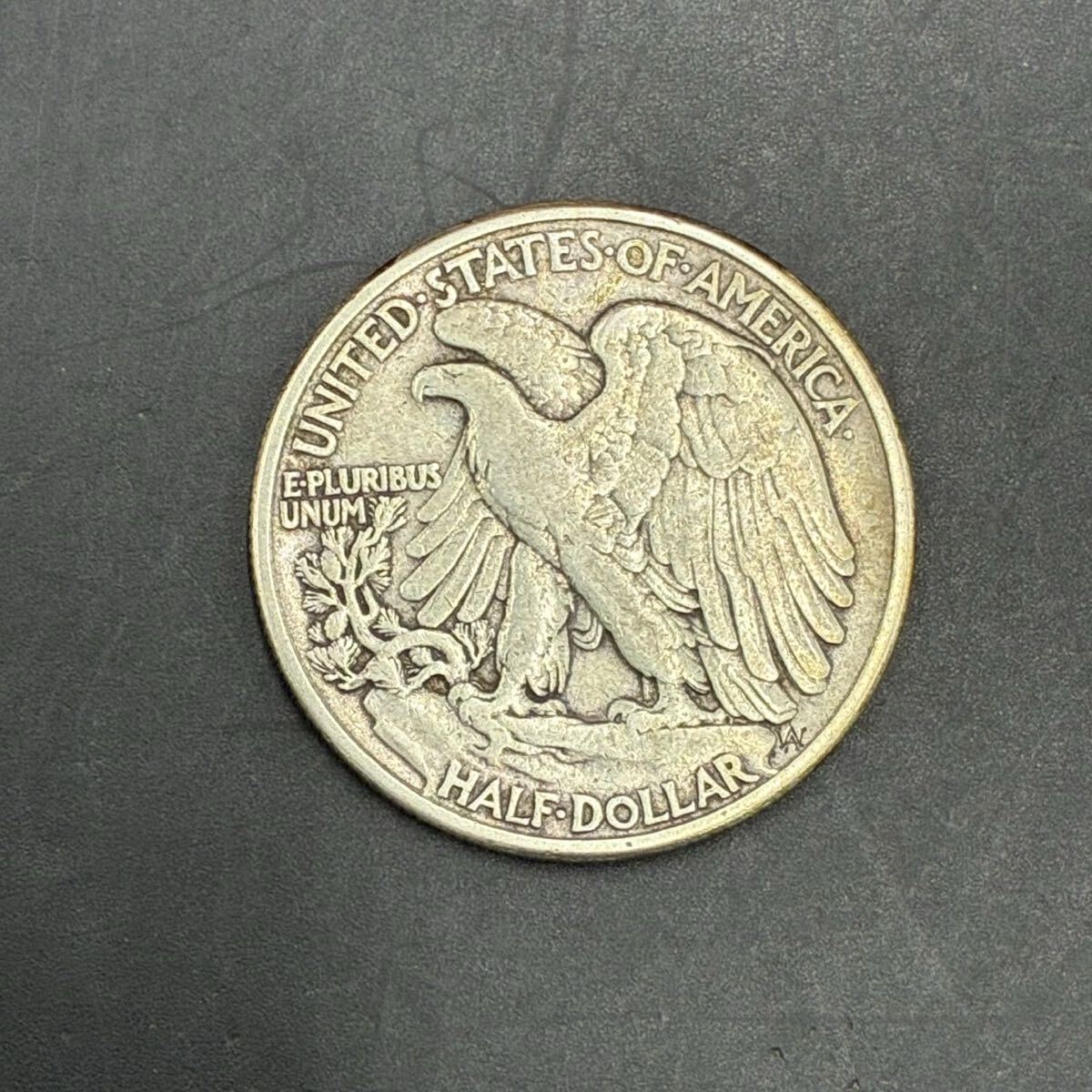 1円スタート アメリカ合衆国 50セント 銀貨 ウォーキング・リバティ・ハーフダラー 総重量約12.38g N0826m