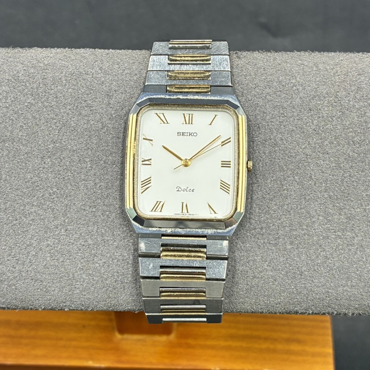 1円スタート SEIKO セイコー ドレスウォッチ DOLCE ドルチェ クォーツ式 メンズ腕時計 動作未確認 現状 TK082619