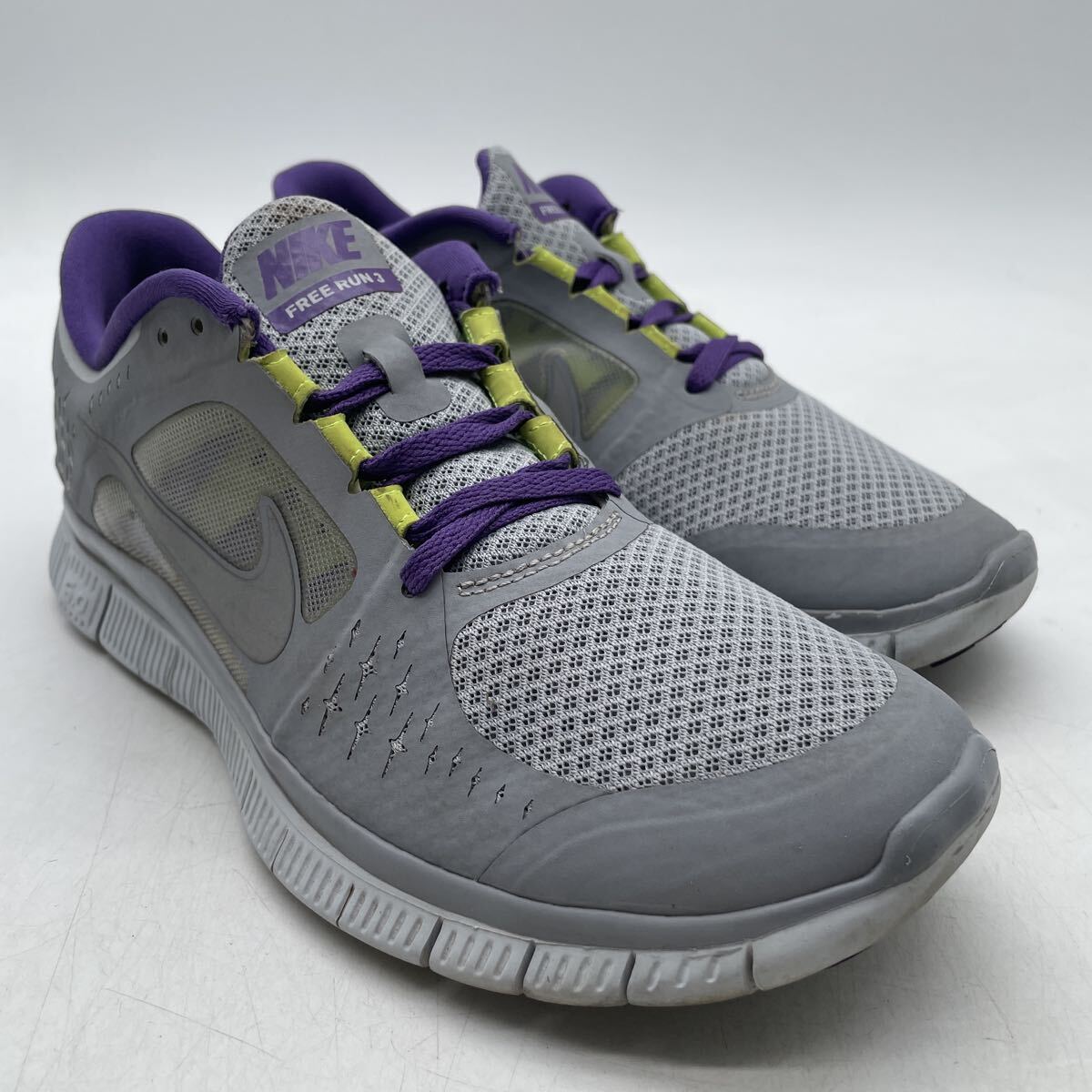 Z1 FN-260703-337 NIKE ナイキ FREERUN3 フリーランスリー ランニングシューズ メッシュシューズ グレー メンズ 26cm