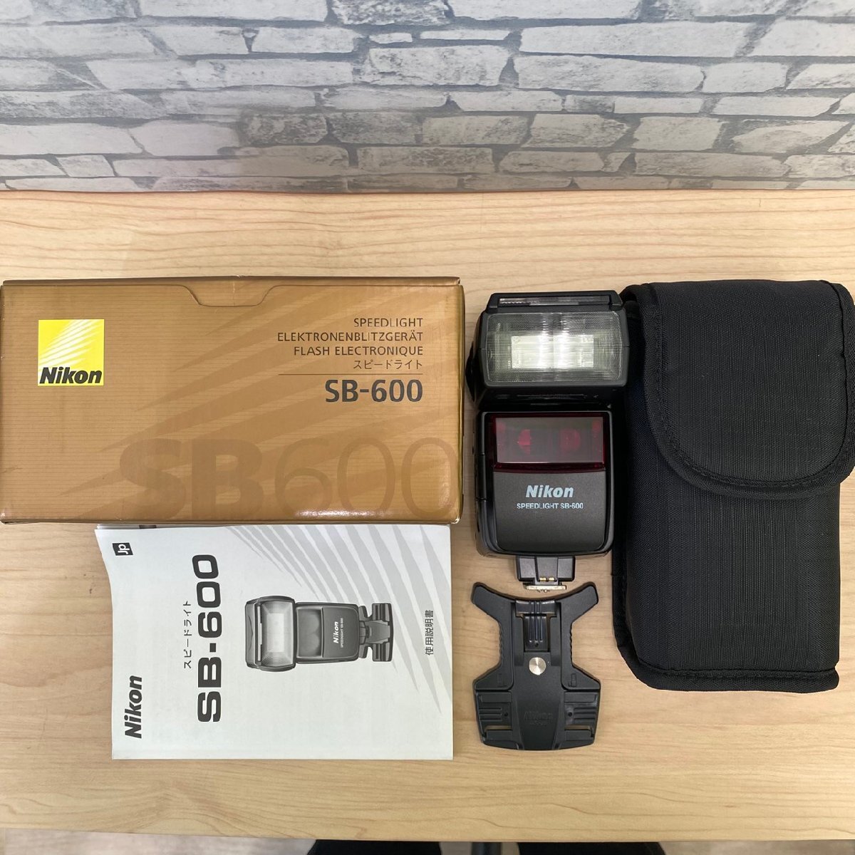 【豊】美品 動作確認済 ニコン Nikon SB-600 SPEEDLIGHT フラッシュ スピードライト 箱・説明書・ケース付き【1045MK】H03