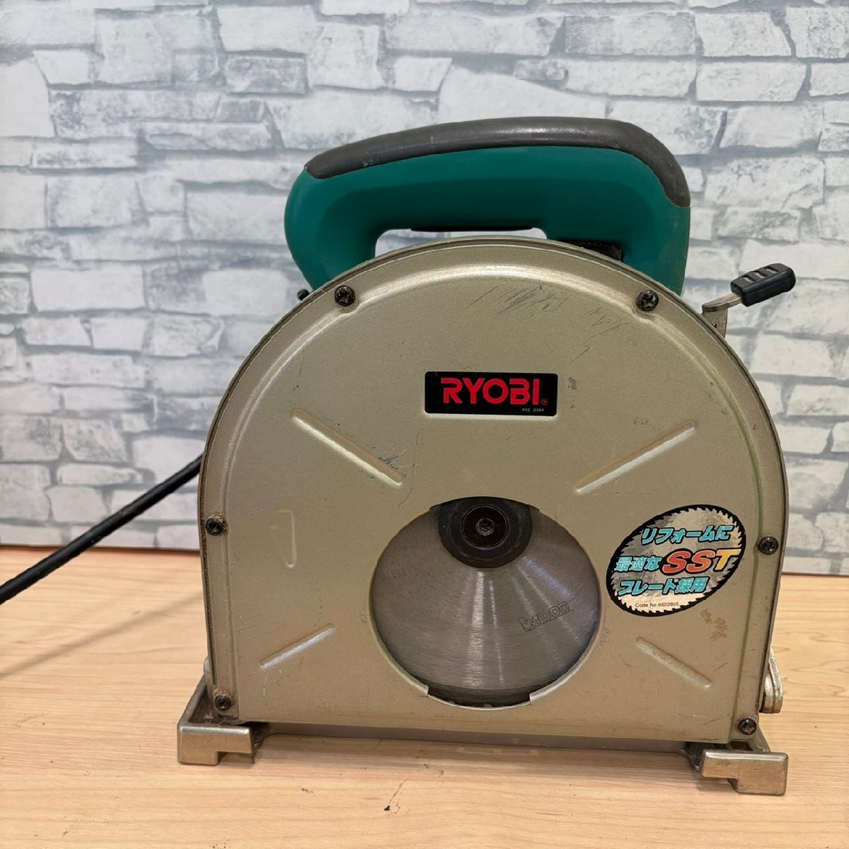 【豊】稼働品 RYOBI リョービ キワ切リカッタ KW-300D（ブレーキ付）165㎜ 現状品 【1638MS】H04