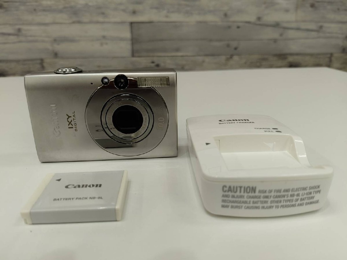 【加】撮影可能！現状品 ！Canon キャノン IXY DIGITAL 25 IS PC1262 コンパクト デジタル カメラ 充電器 CB-2LY 【8495NT】H06