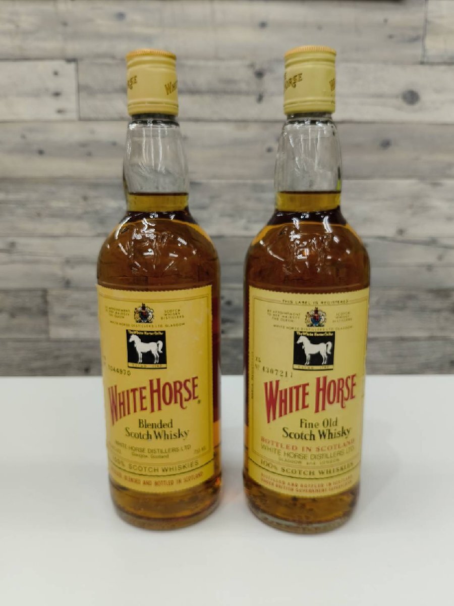 【加】未開栓 ホワイトホース WHITE HORSE スコッチ ウィスキー Scotch Whisky Fine Old / Blended 古酒 750ml 【8481NT】H02