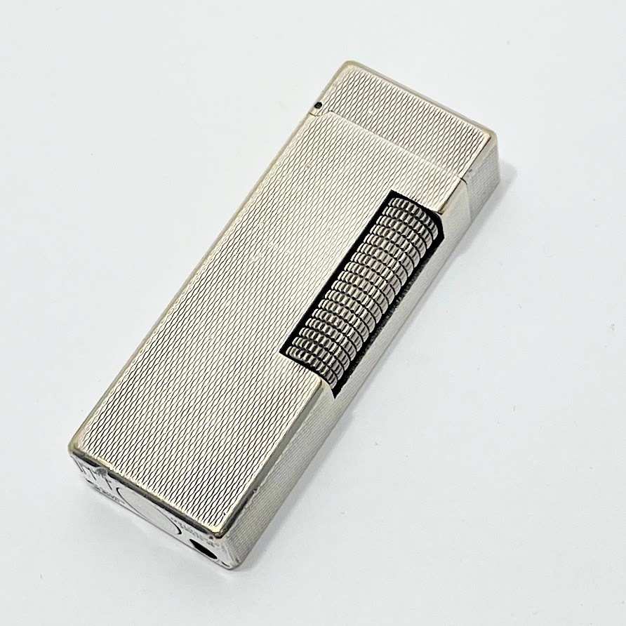 1円～ dunhill ダンヒル ローラー ガスライター シルバー 着火確認済み