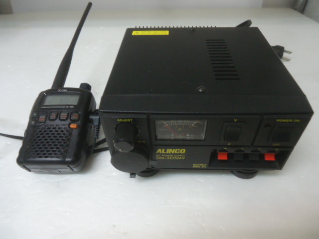 ICOM アイコム 広帯域受信機 ワイドバンド受信 IC-R5 ★ ALINCO アルインコ 安定化電源 DM-305 MV 現状品 セット
