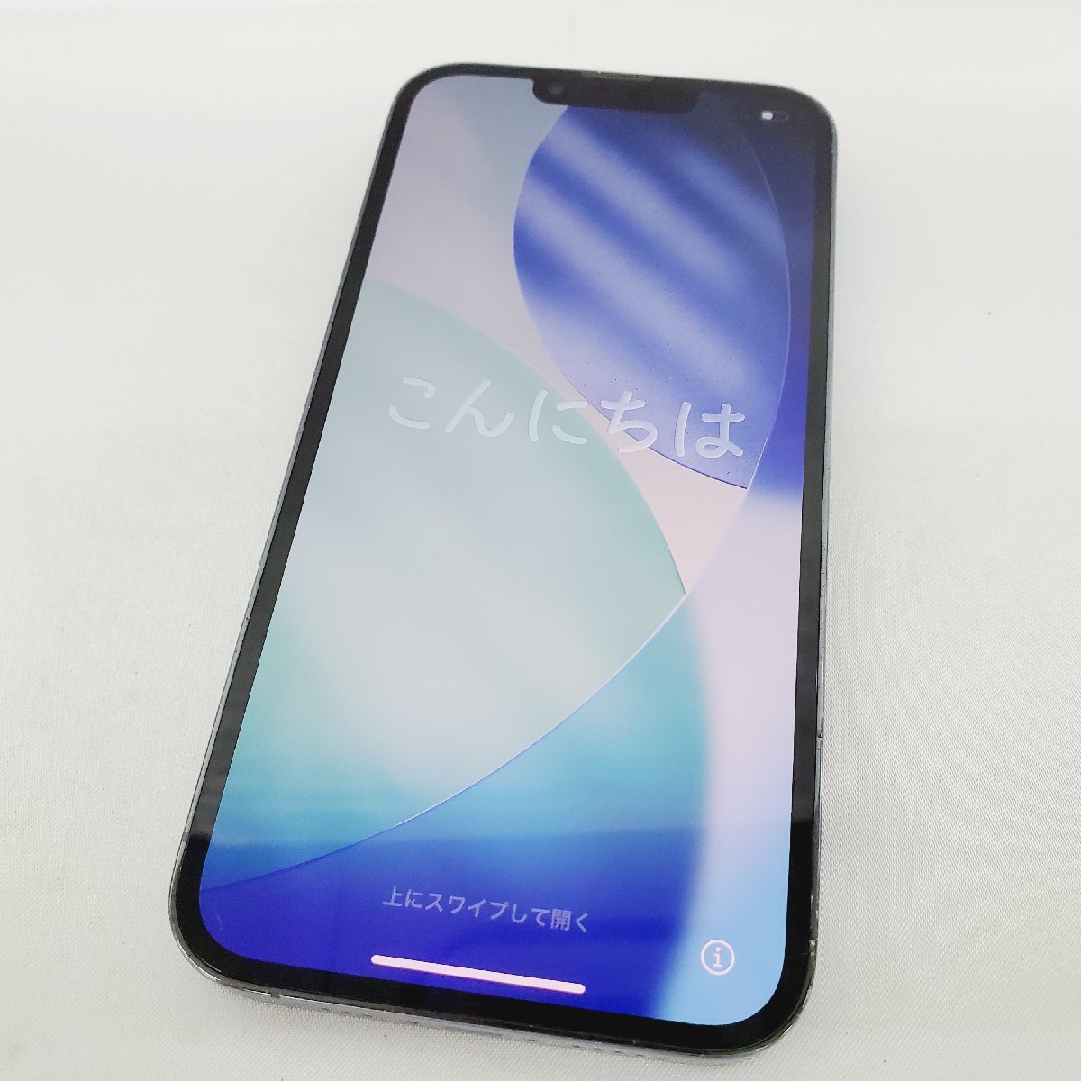 1円～【ジャンク】国内版 SIMフリー スマートフォン Apple iPhone13 Pro 128GB MLUK3J/A シエラブルー ※背面割れ 947129480 0804