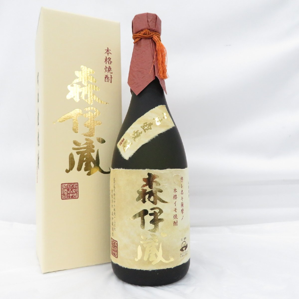 【未開栓】森伊蔵 ゴールドラベル かめ壺焼酎 本格焼酎 720ml 25% 箱付 12154727 0809