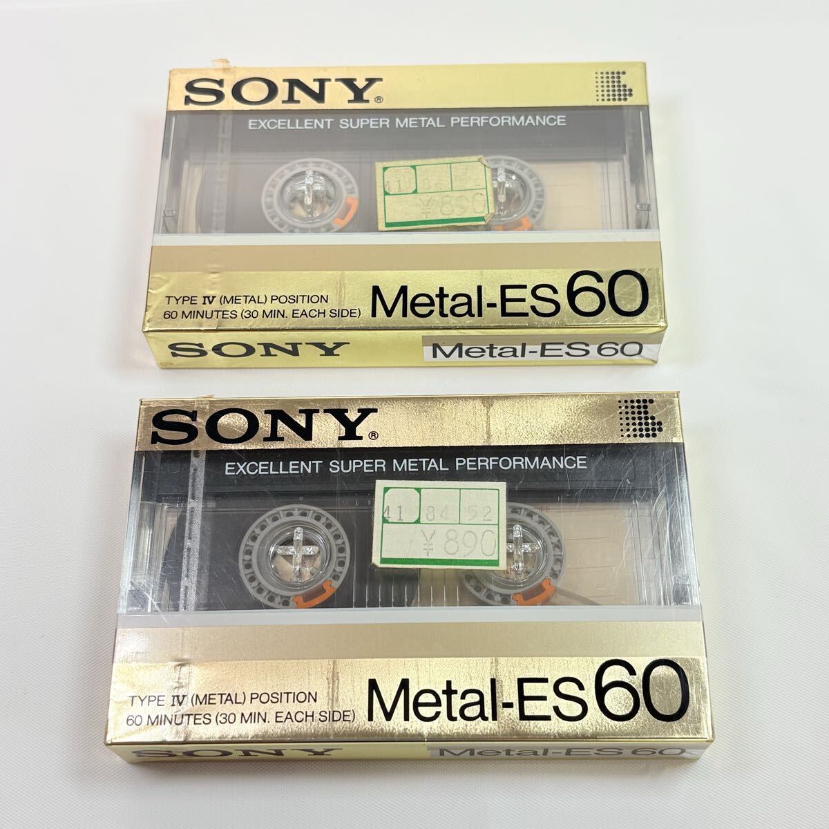 未開封品　SONY Metal-ES 60 メタルカセットテープ2点　ソニー　昭和レトロ　当時物　希少　記録媒体
