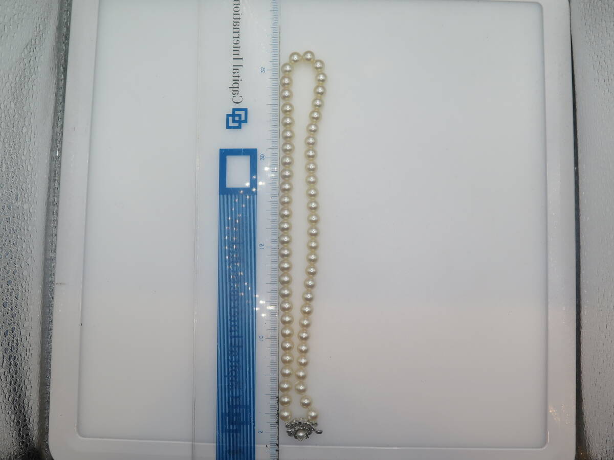 真珠/パール　ネックレス　留具　SILVER/シルバー　(1)