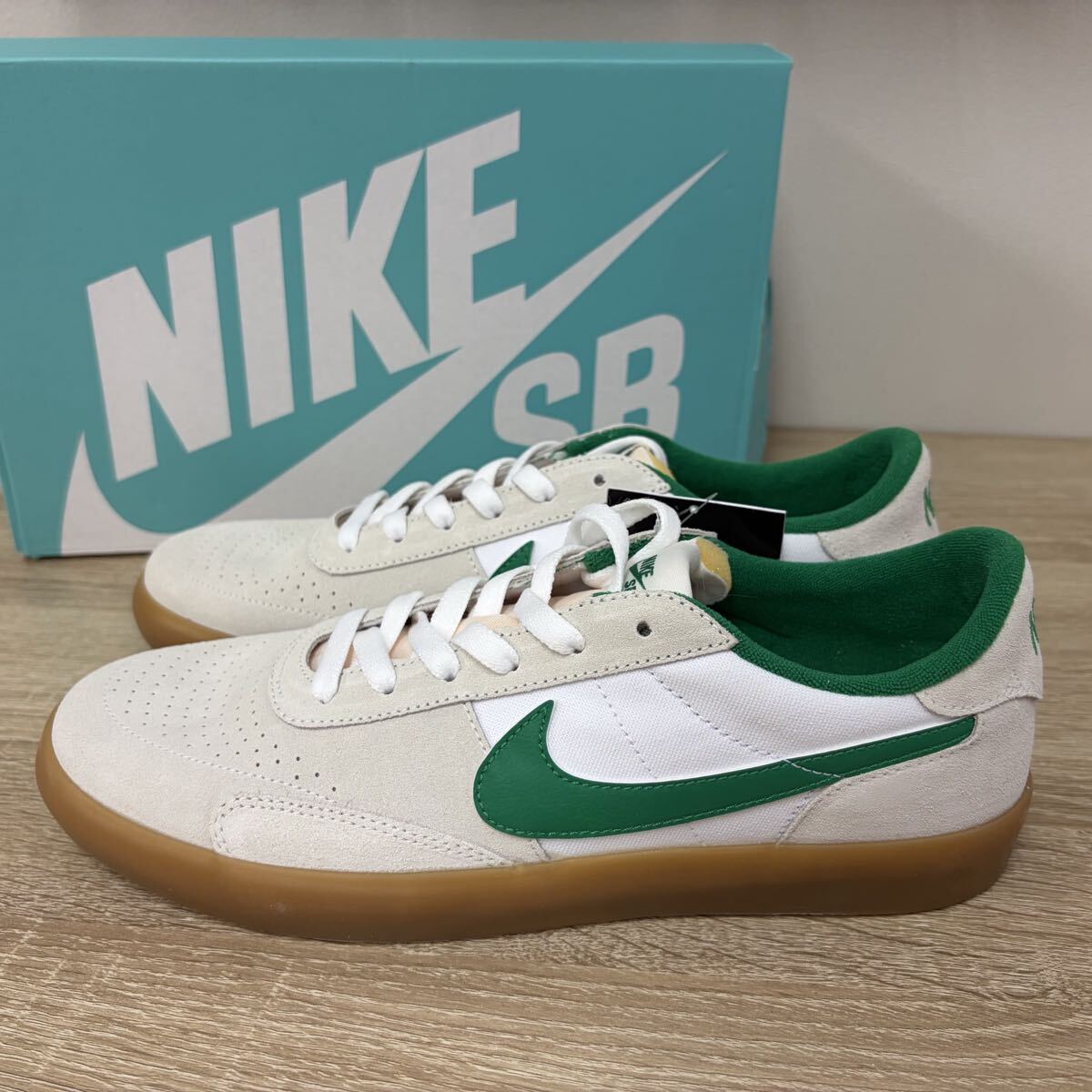 28.0cm 新品 ナイキ SB ヘリテージ バルク NIKE SB HERITAGE VULC スニーカー シューズ 緑 グリーン 白 ホワイト CD5010-101
