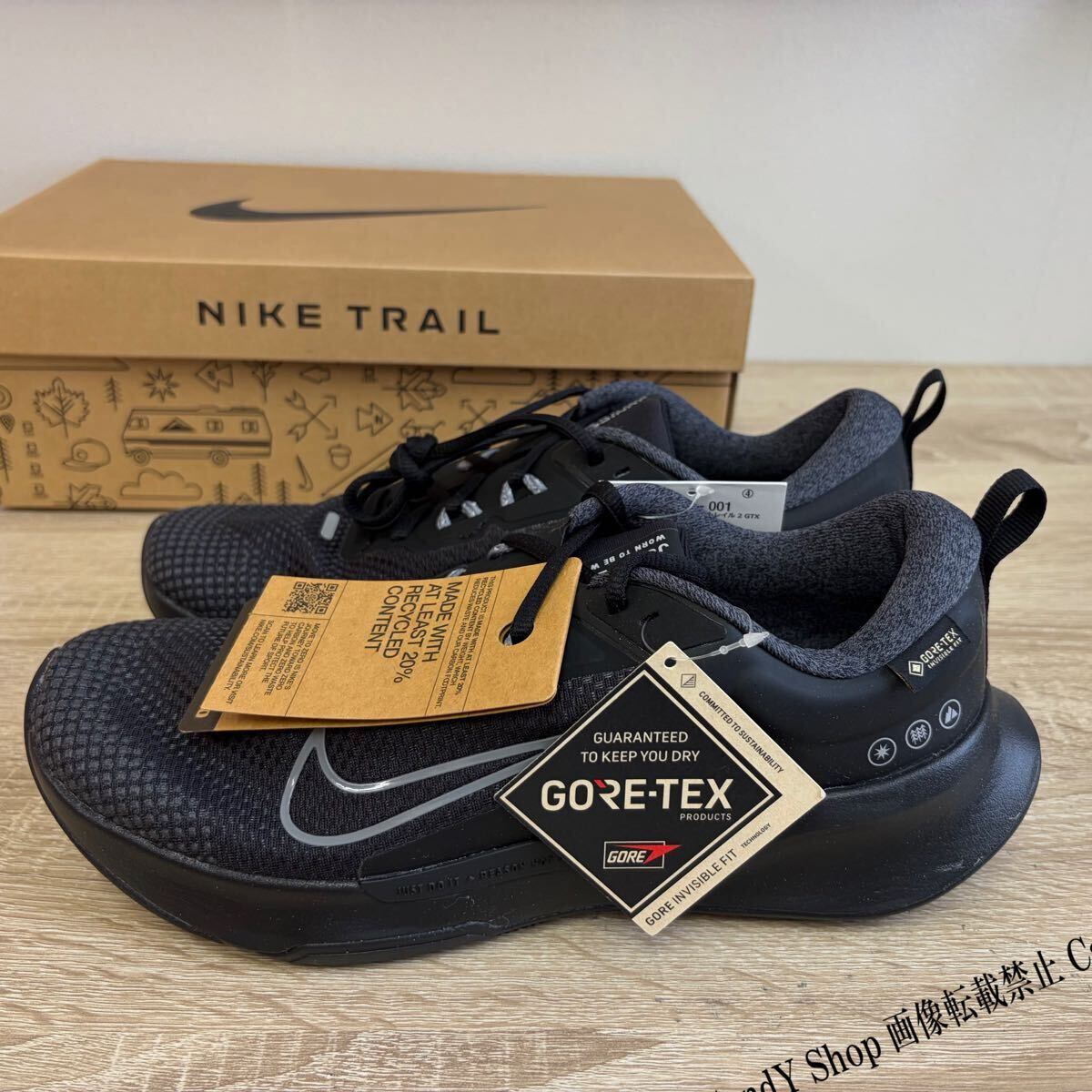 26.0cm 新品 NIKE JUNIPER TRAIL 2 GTX ナイキ ジュニパー トレイル ゴアテックス スニーカー トレッキングシューズ 黒ブラック FB2067-001
