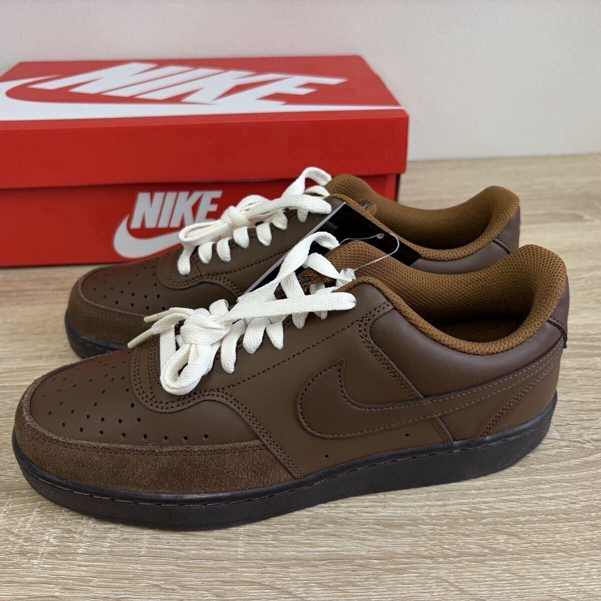 26.5cm 新品 ナイキ コート ビジョン ロー NIKE COURT VISION LO ブラウン スニーカー シューズ IO8749-299