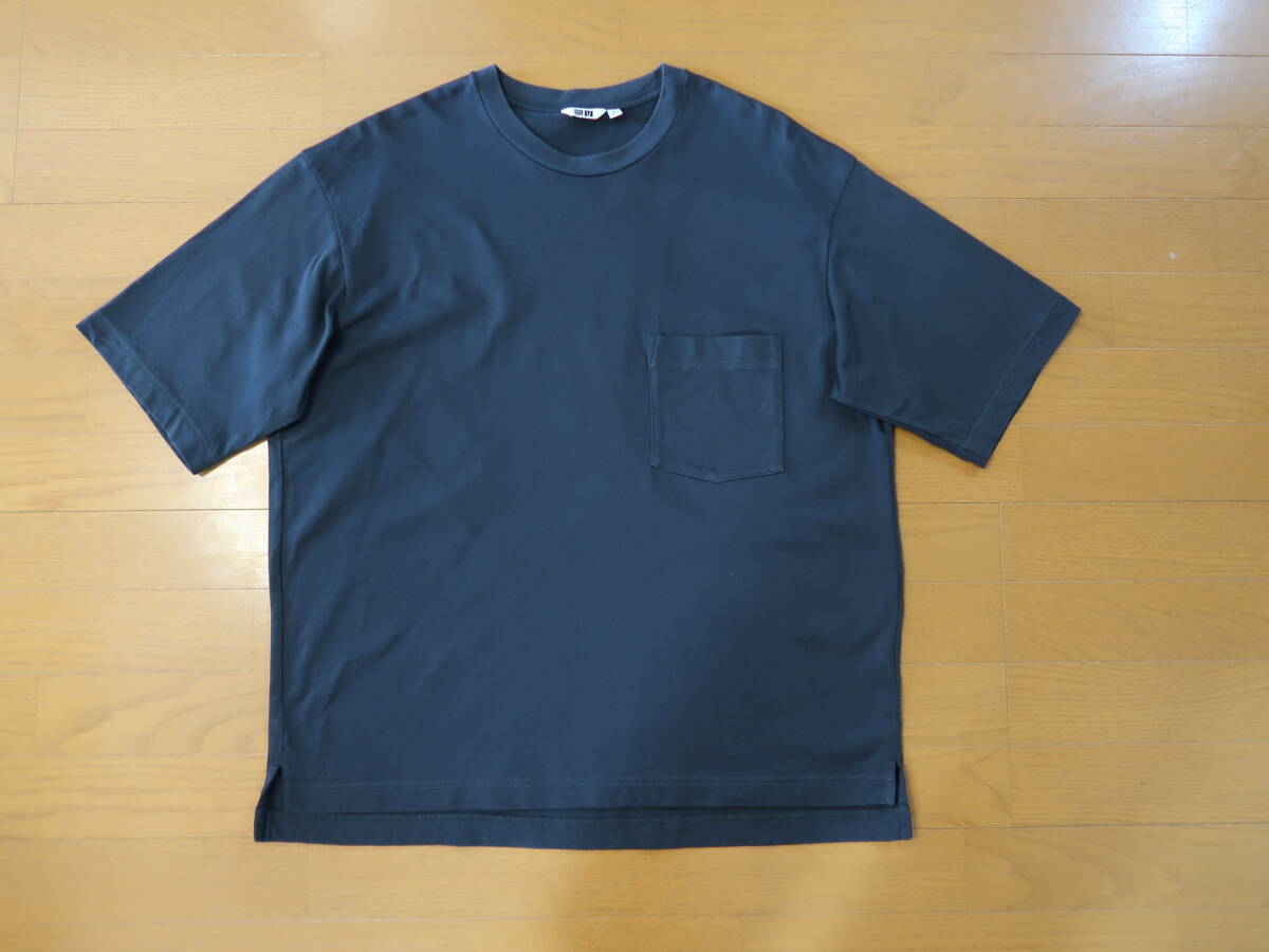 ☆UNIQLO U オーバーサイズ クルーネック Tシャツ 半袖　XL　グリーン　ユニクロ　ルメール☆