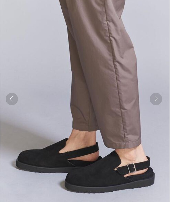 ★BEAUTY&YOUTH バックストラップ スウェード サンダル 黒 27cm 箱付 サボ サンダル 室内使用のみ　美品 united arrows☆