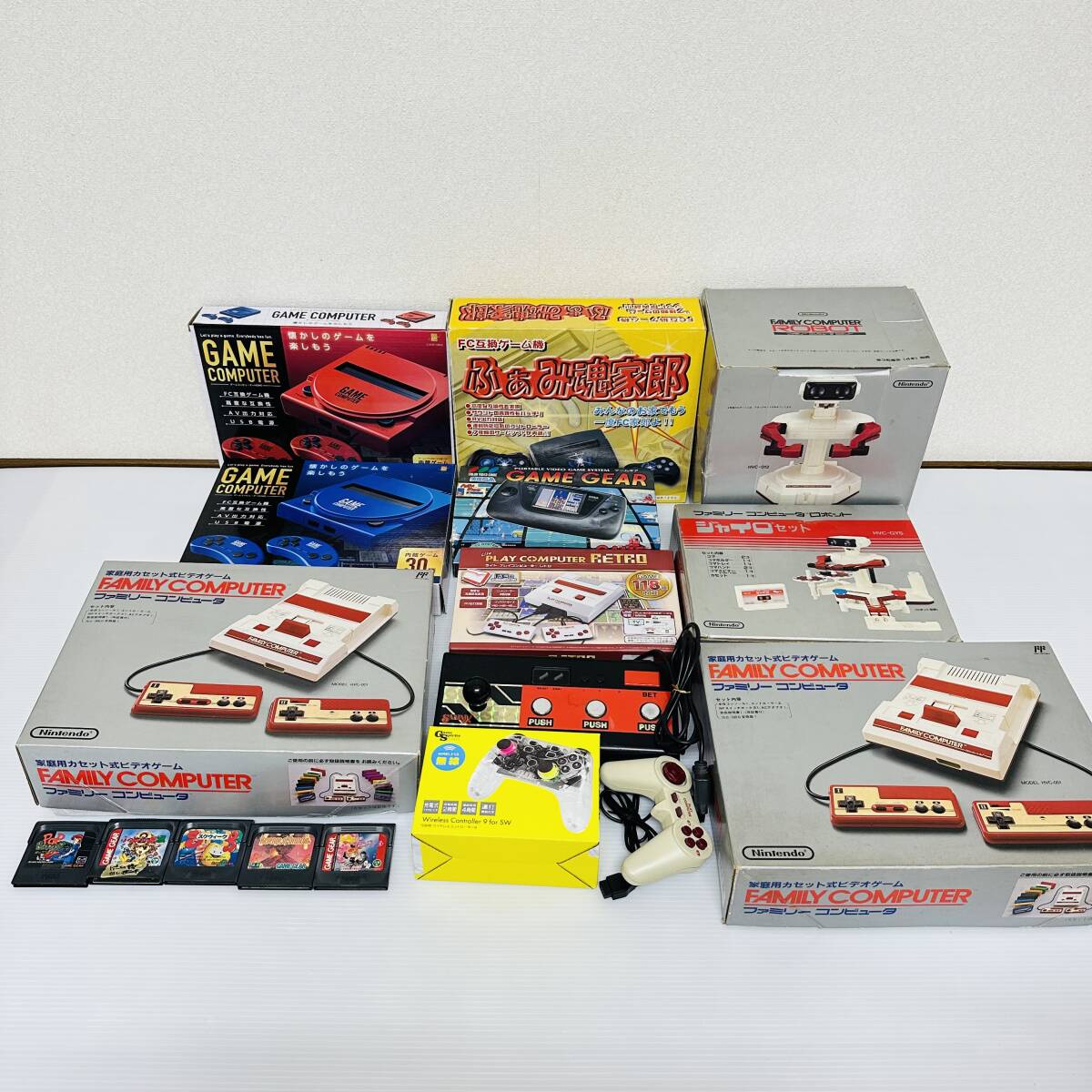 【動作未確認】レトロゲーム　互換機　GAME COMPUTER　ゲームギア　本体　まとめ売り　ジャンク品　YF0177