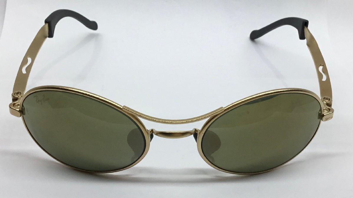 【店頭買取中古品】Ray-ban　レイバン　サングラス　ゴールドフレーム　オルズ　オーバル型　レンズの色濃いめ　ヴィンテージ　中古　