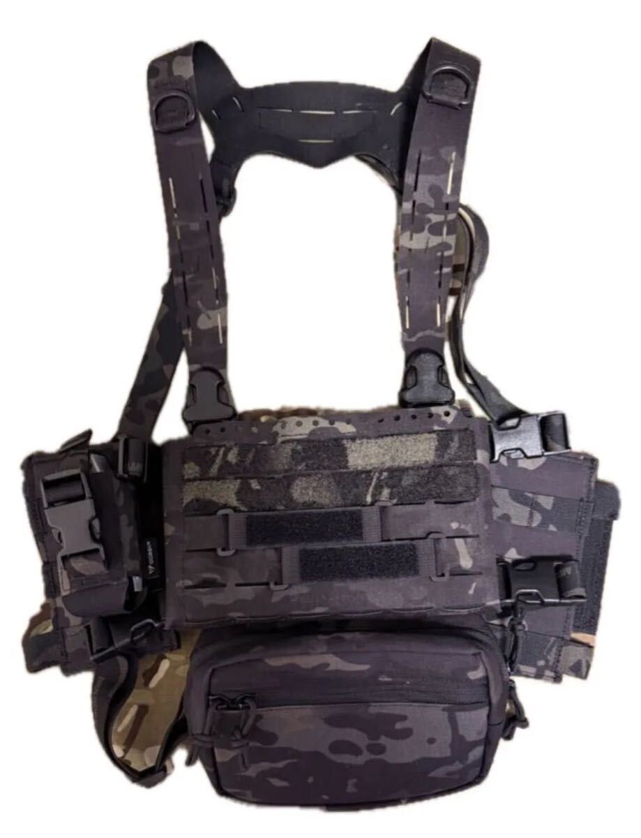 美品！！　volk tactical gear チェストリグ マルチカムブラック Kangaroo Core-G2 実物