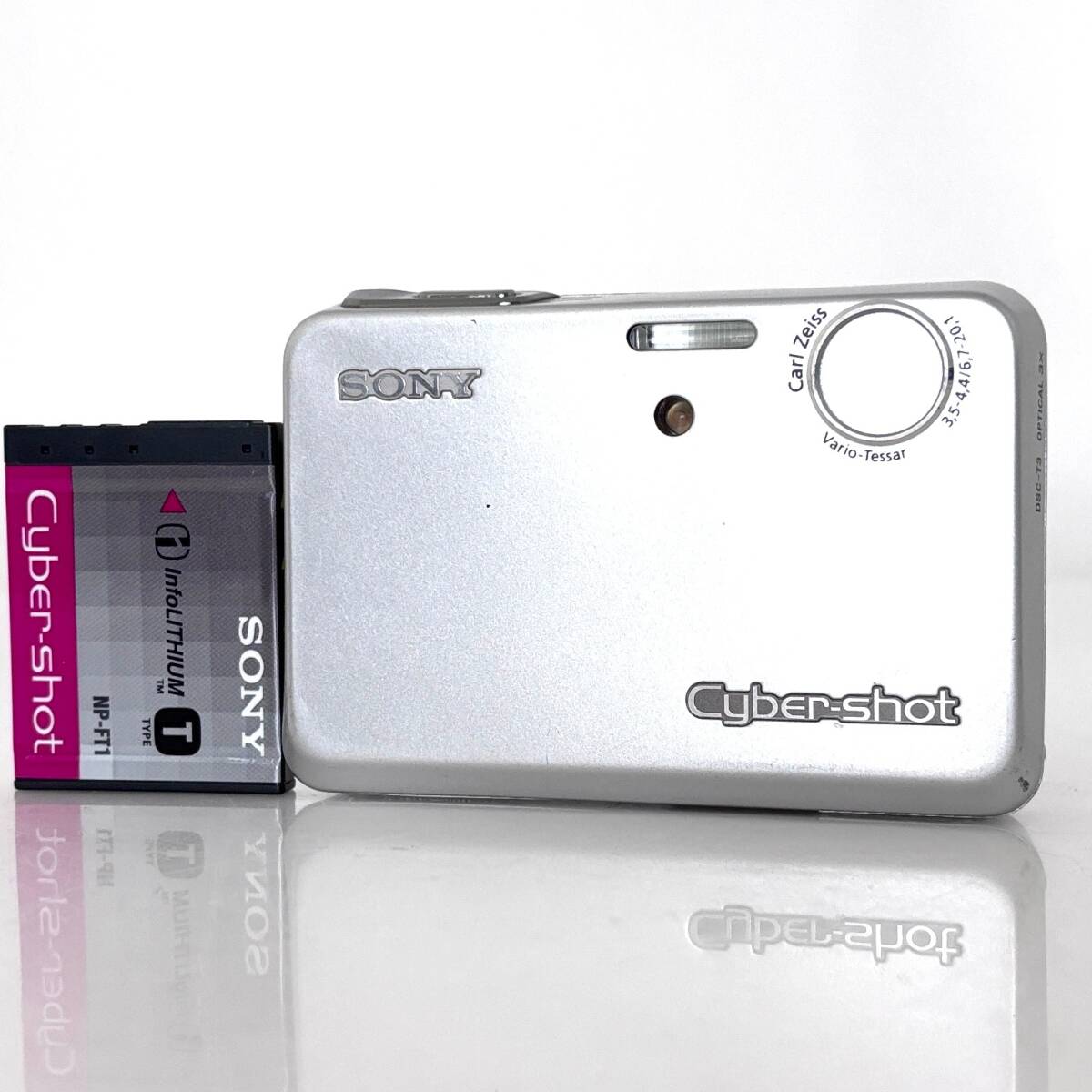 【ソニー】SONY Cyber-shot DSC-T3 デジタルカメラ +バッテリー #T500