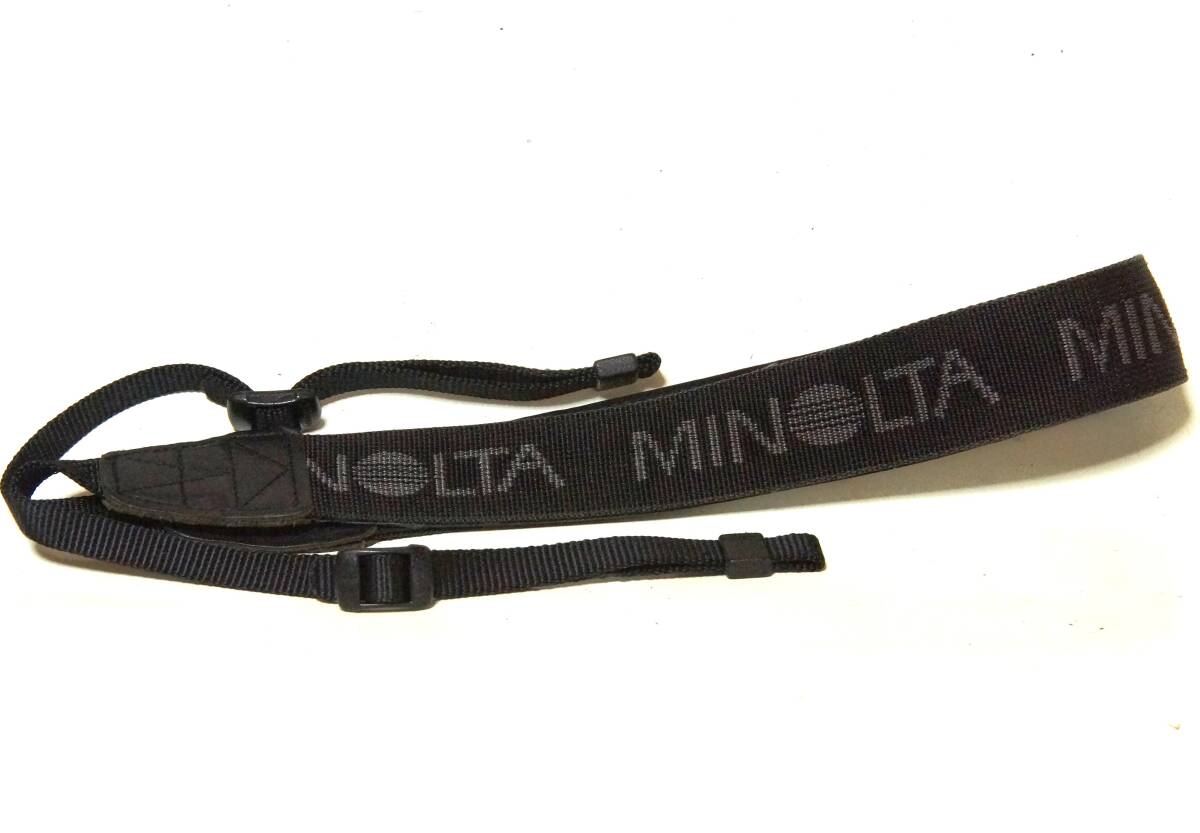 MINOLTA 純正ワイドストラップ（黒・グレー）【レアもの】