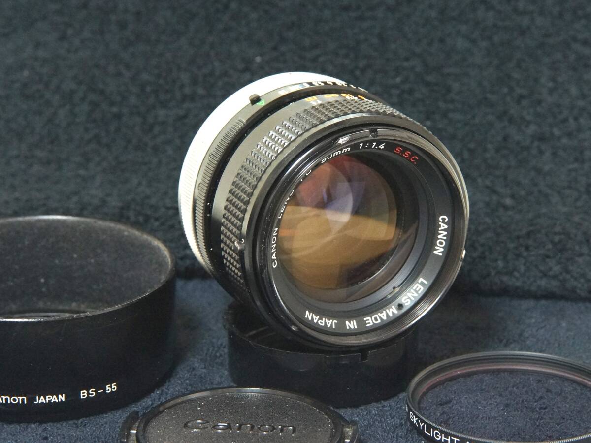 Canon FD50ｍｍF1.4S.S.C 単焦点標準レンズ【Operation Confirmed・動作確認済】　