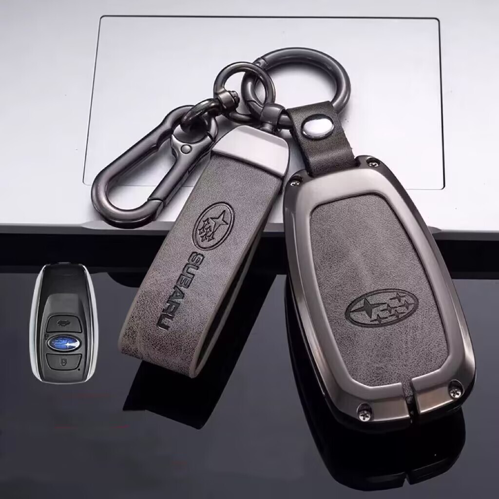 スバル専用 キーケース 金属製 XV WRX BRZ フォレスター レヴォーグ レガシィ B4 アウトバック インプレッサ G4 スポーツ キー ホルダー