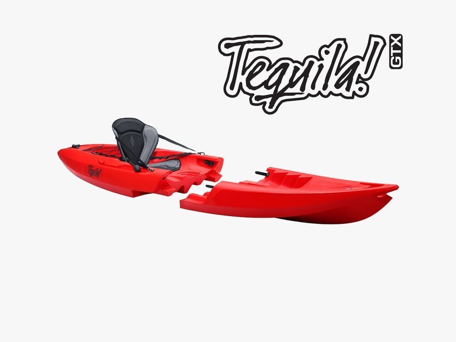 【在庫処分価格】Point65(レッド) フィッシングカヤック Tequila! GTX Solo １人乗り分割式シーカヤック パドル付 大型便【西濃運輸営業