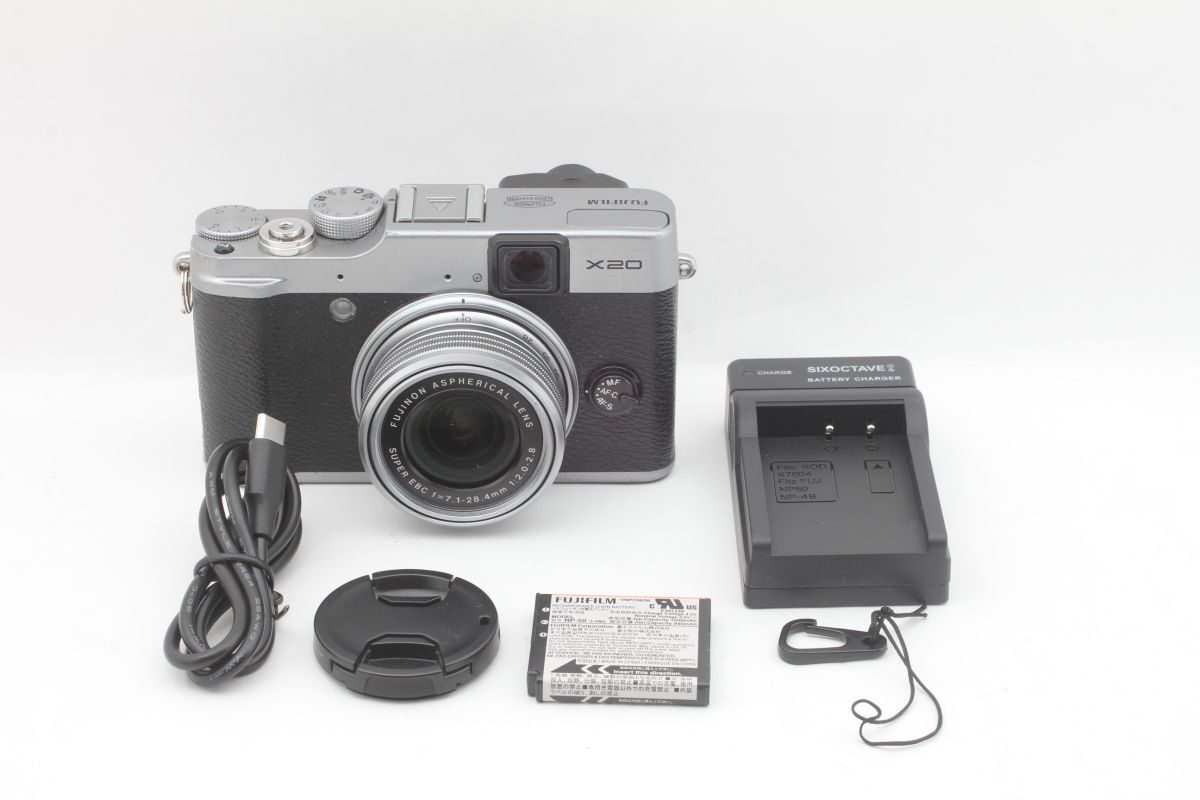 現状品（使用可能） FUJIFILM X20 コンパクトデジタルカメラ シルバー 富士フイルム #J00158A