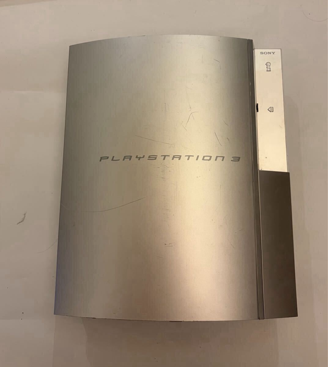 【ま512】 通電確認済 SONY PlayStation3 CECHH00 48GB ソニー プレイステーション3 プレステ3 PS3 シルバー ディスク読込み不可