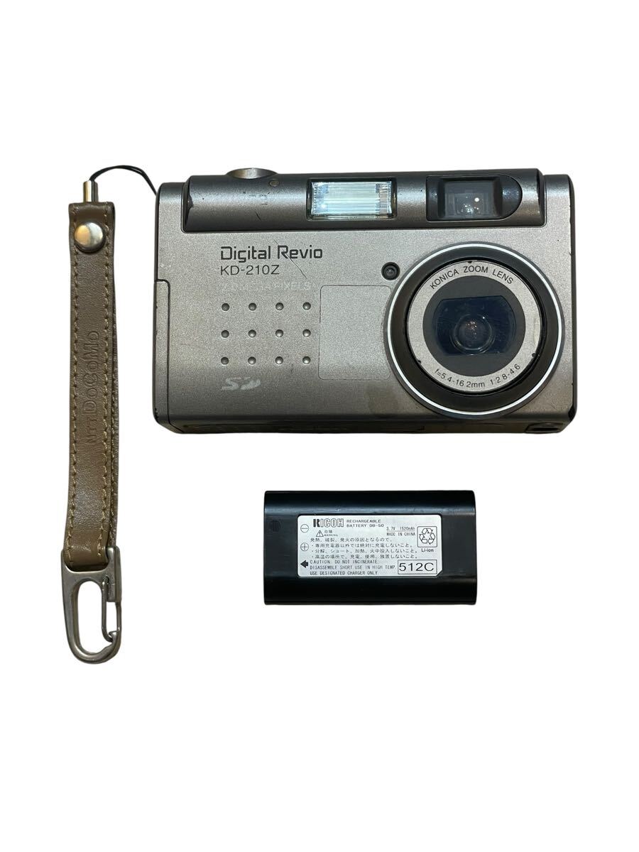 Konica Digital Revio KD 210Z ゴールド　コニカミノルタ コンパクト　デジタルカメラ　