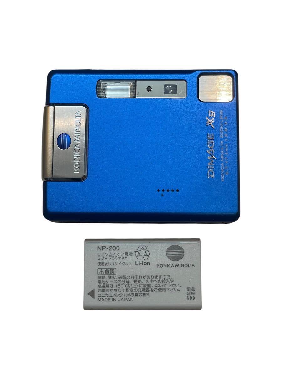 KONICA MINOLTA DiMAGE Xg ブルー　コニカミノルタ　コンパクトデジタルカメラ　バッテリー付き　