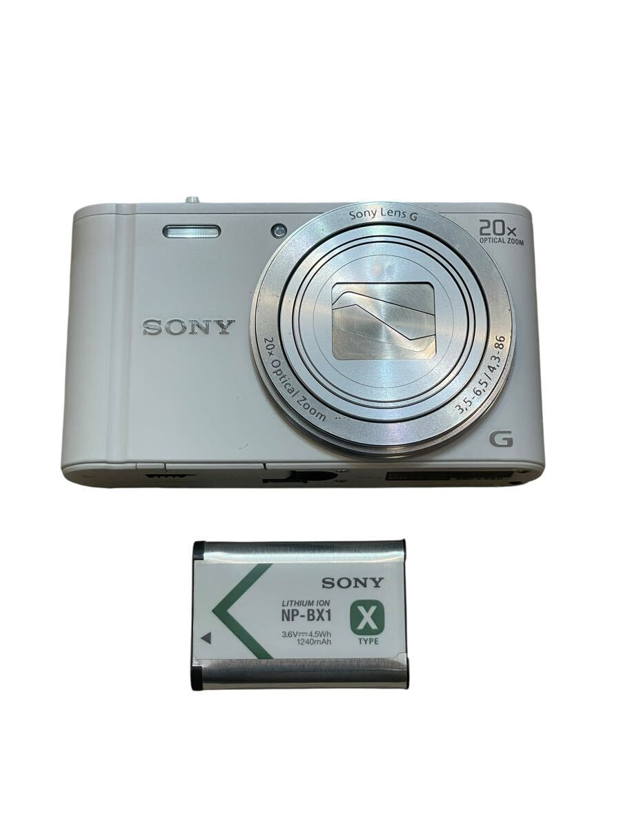 SONY Cyber shot DSC WX350 ホワイト　ソニー　コンパクトデジタルカメラ　バッテリー付き　動作確認済み　美品