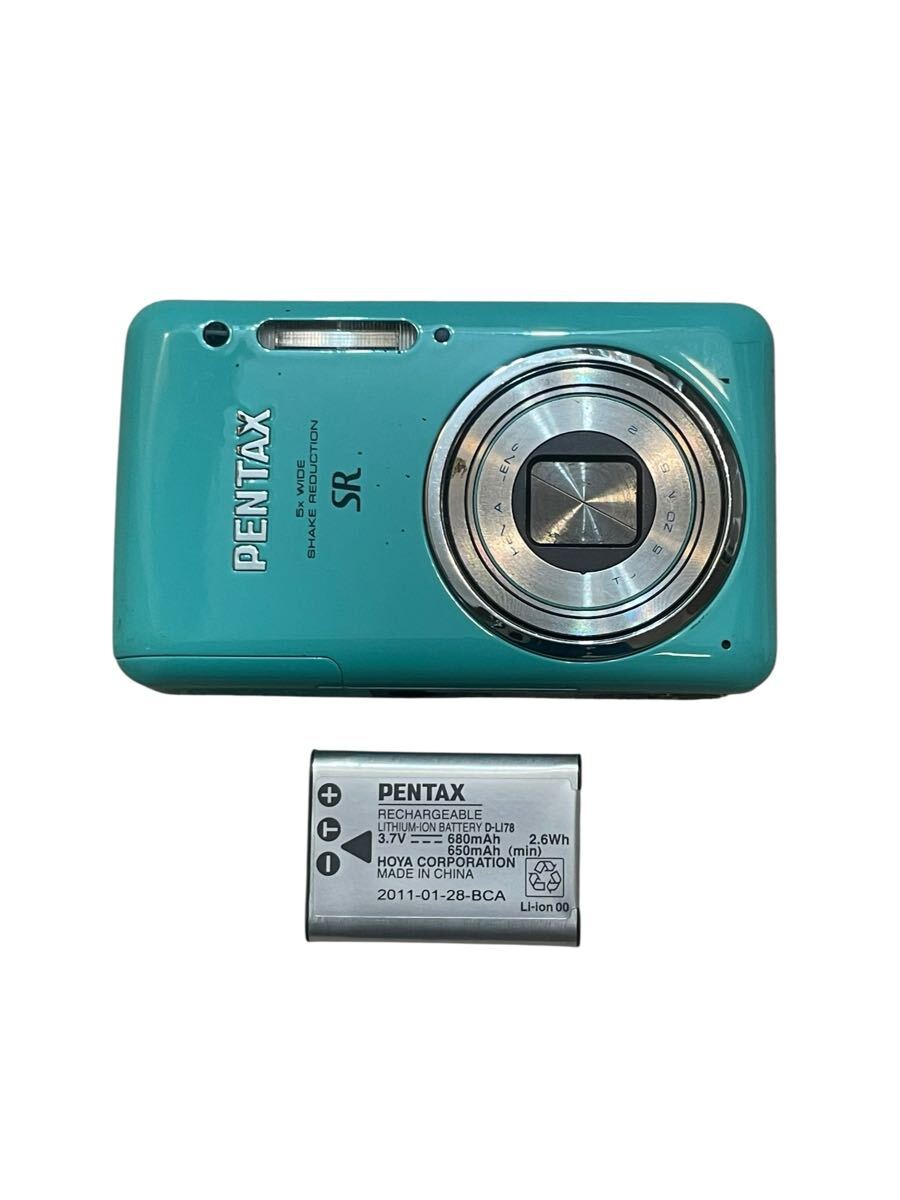 PENTAX Optio S1 ミントグリーン　ペンタックス　コンパクトデジタルカメラ　バッテリー付き　動作確認済み