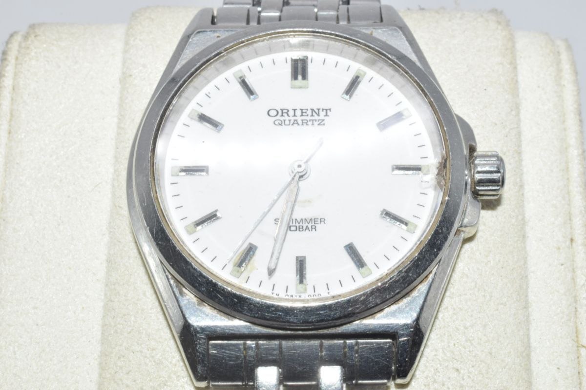 【27-2607-39-25】 ORIENT オリエント SWIMMER スイマー 10BAR QB1X-C0 クォーツ 腕時計