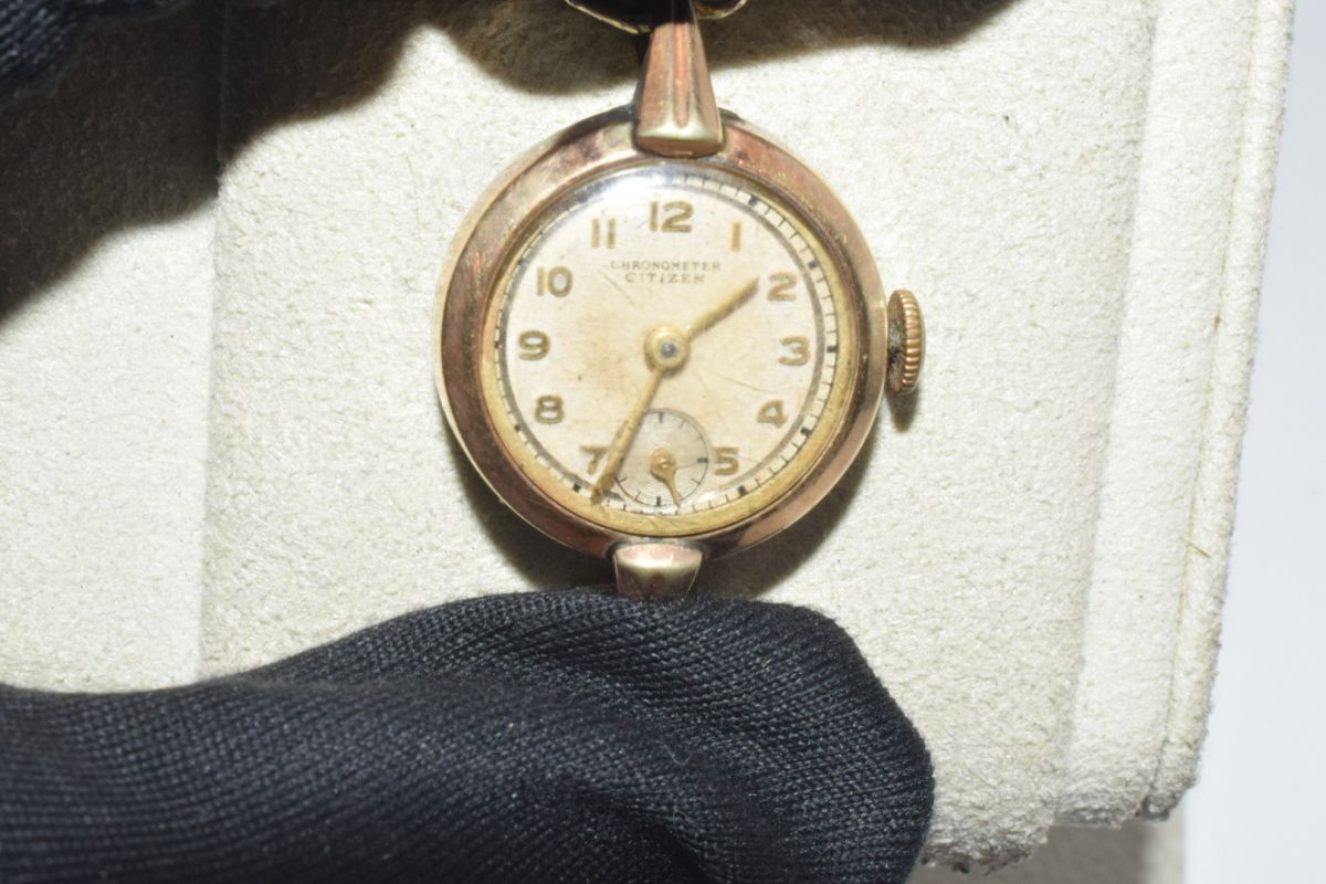 【58-2607-25-1】 CITIZEN CHRONOMETER シチズン クロノメーター 14K ゴールドフィルド 63877