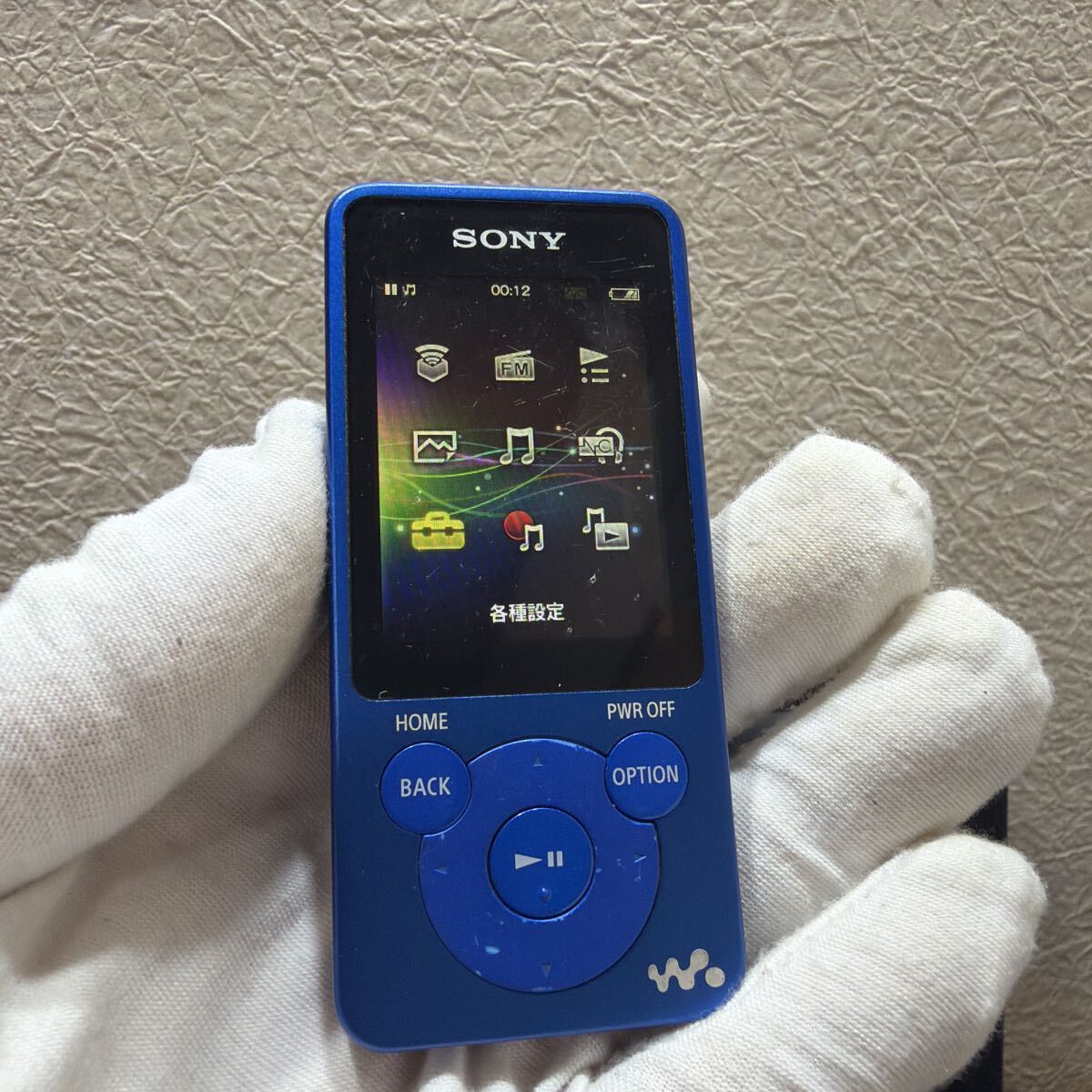 SONY ソニー WALKMAN ブルー NW-E083 動作品