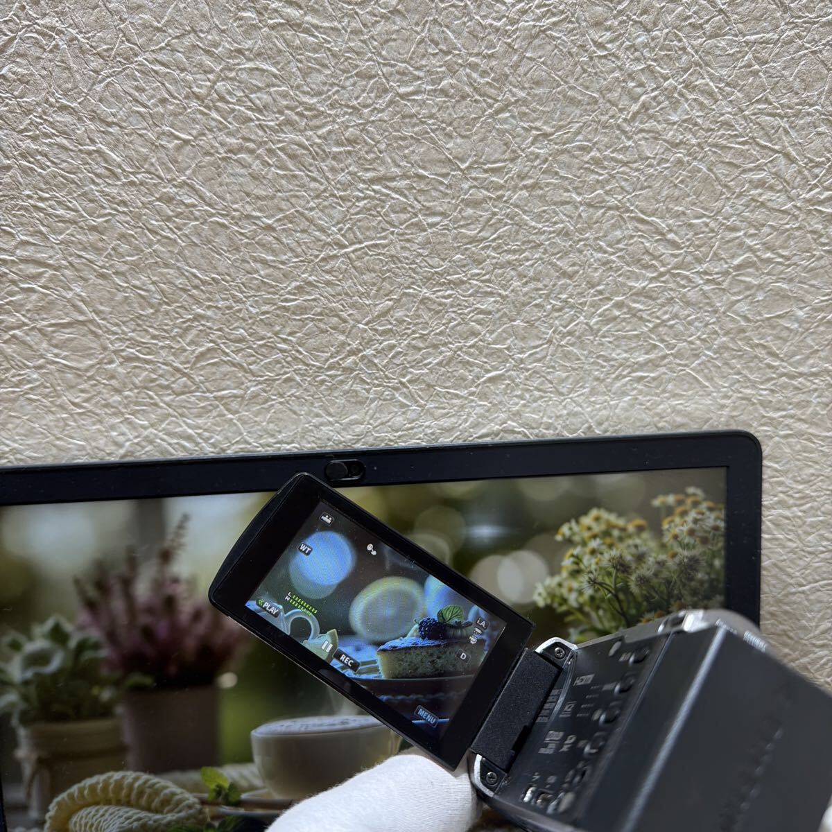JVC ビデオカメラ GZ-HM155-S 2015年　アダプター　SDカード32GB付き　美品　動作品
