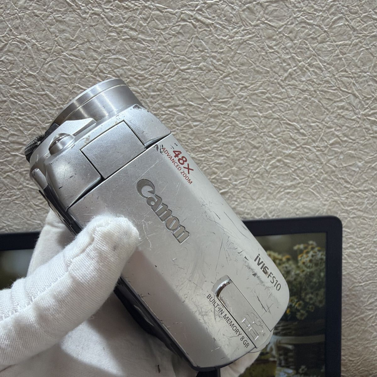 Canon キャノン デジタルビデオカメラ iVIS FS10 バッテリー付き　動作品