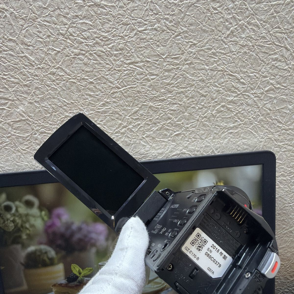 JVC デジタルビデオカメラ　GZ~E170ーB 通電済み　現状品　ジャンク