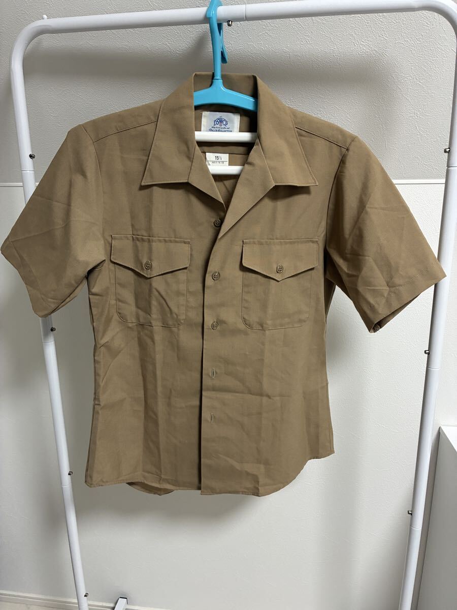 ミリタリ風半袖シャツ 古着 サイズL相当