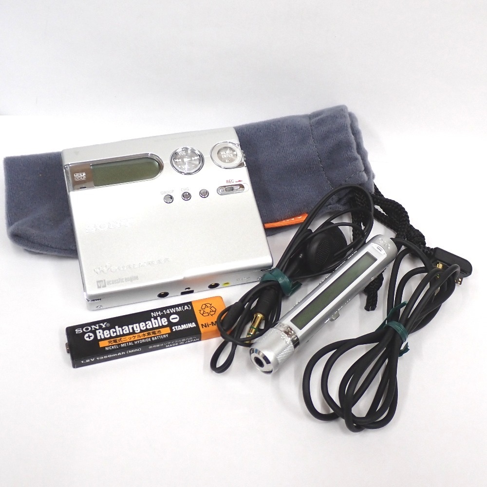 NA419022 ソニー ポータブルMDレコーダー ウォークマン G-PROTECTION TYPE-S MZ-N910 シルバー sony ジャンク品