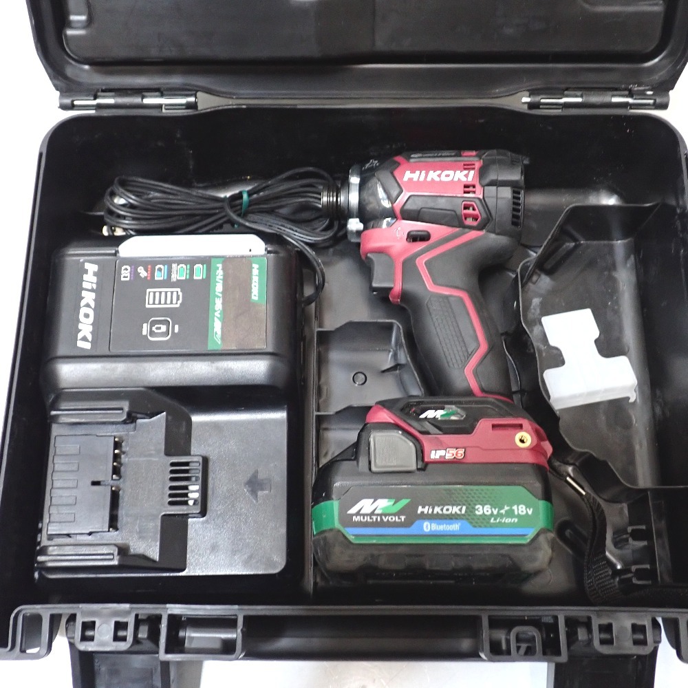 Ft1367251 ハイコーキ インパクトドライバ 36V 充電式 WH36DC レッド HiKOKi 中古
