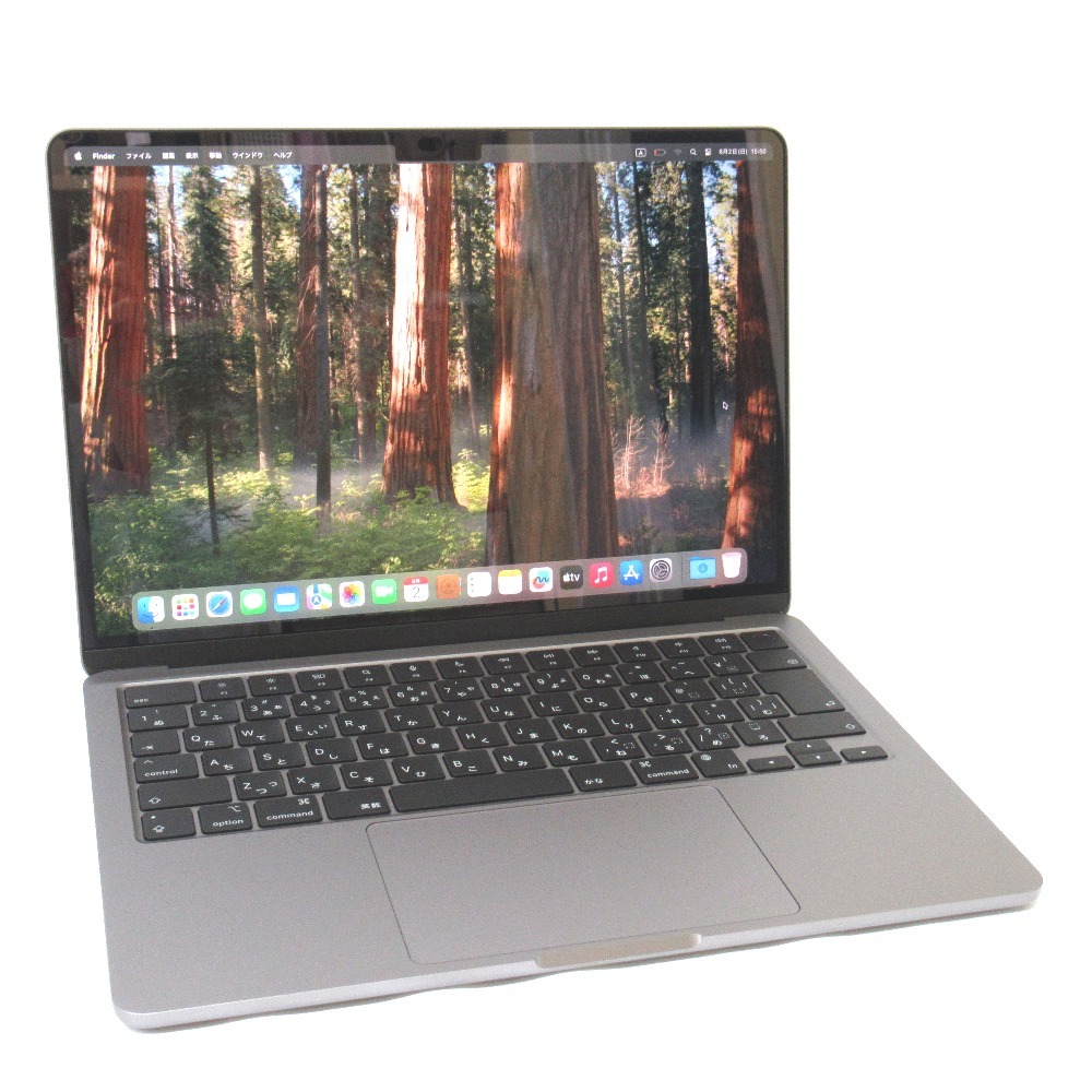 Tj297331 Apple　アップル　ノートパソコン　MacBook Air (13-inch M3 2024) M3 メモリ16GB SSD256GB A3113　MC8G4J/A中古・超美品