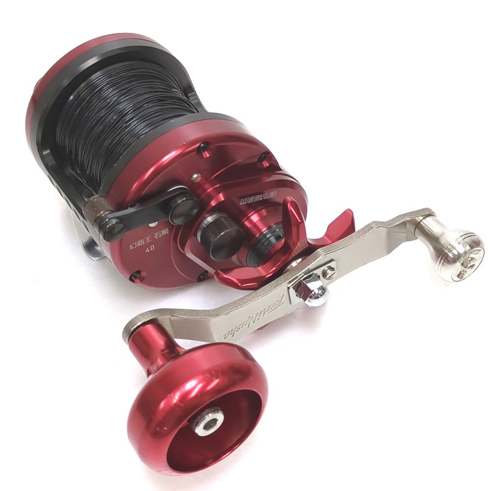 Dz452371 ダイワ リール 17 幻覇王 石鯛 40 釣武者 カスタムハンドル付 両軸リール Daiwa 中古
